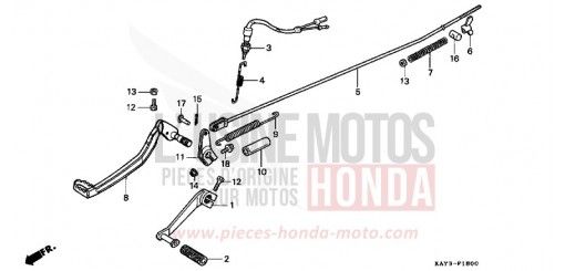 PEDALE NX125K de 1989